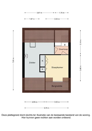 Plattegrond - Stampstraat 36, 6369 BD Simpelveld - Stampstraat 36 Simpelveld - Zolder 2D.jpg